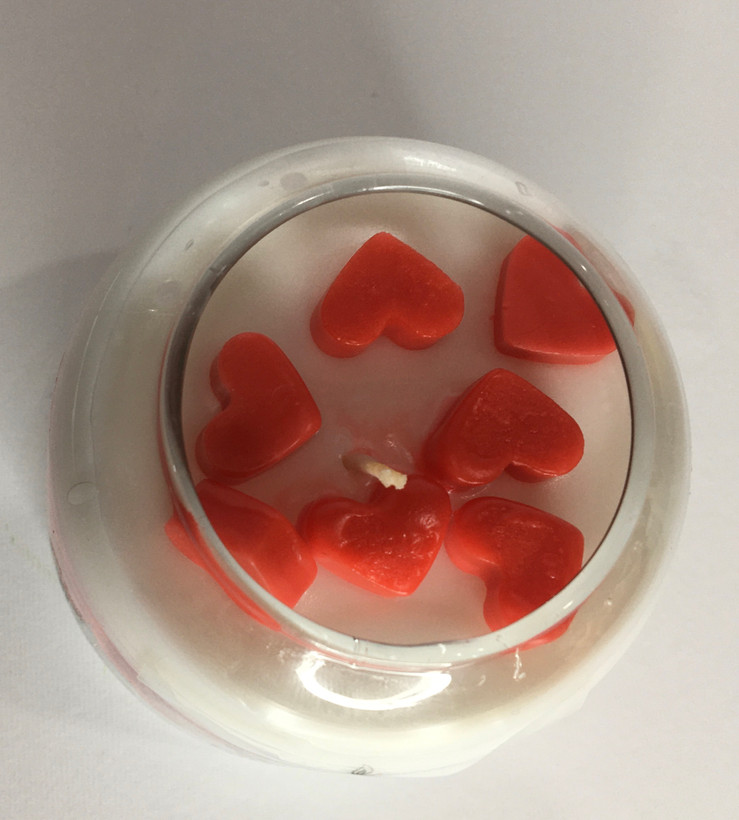 شمع قلبی بدون رایحه دستساز